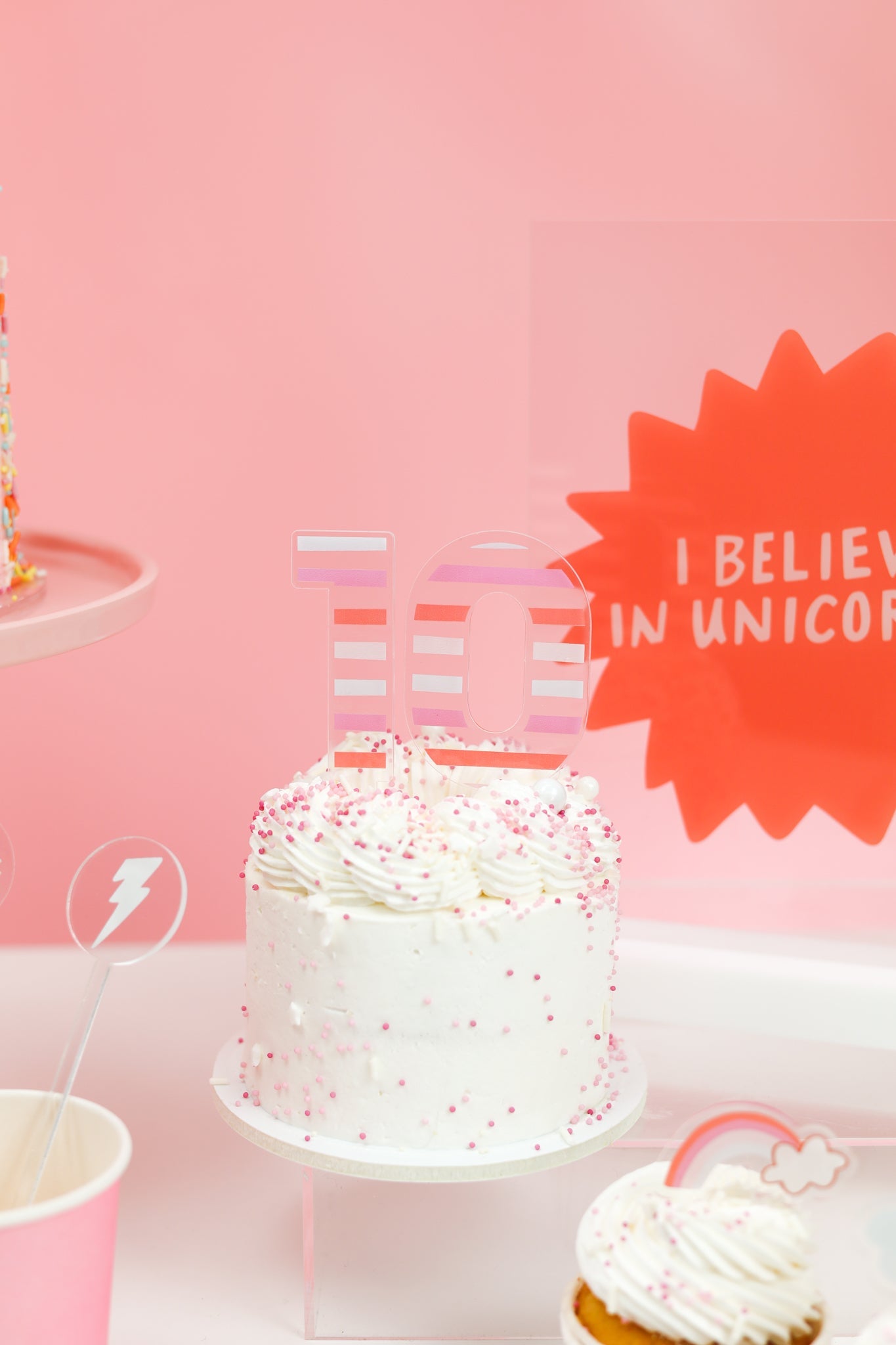 I Believe In Unicorns Acrylic Number Set 0-9