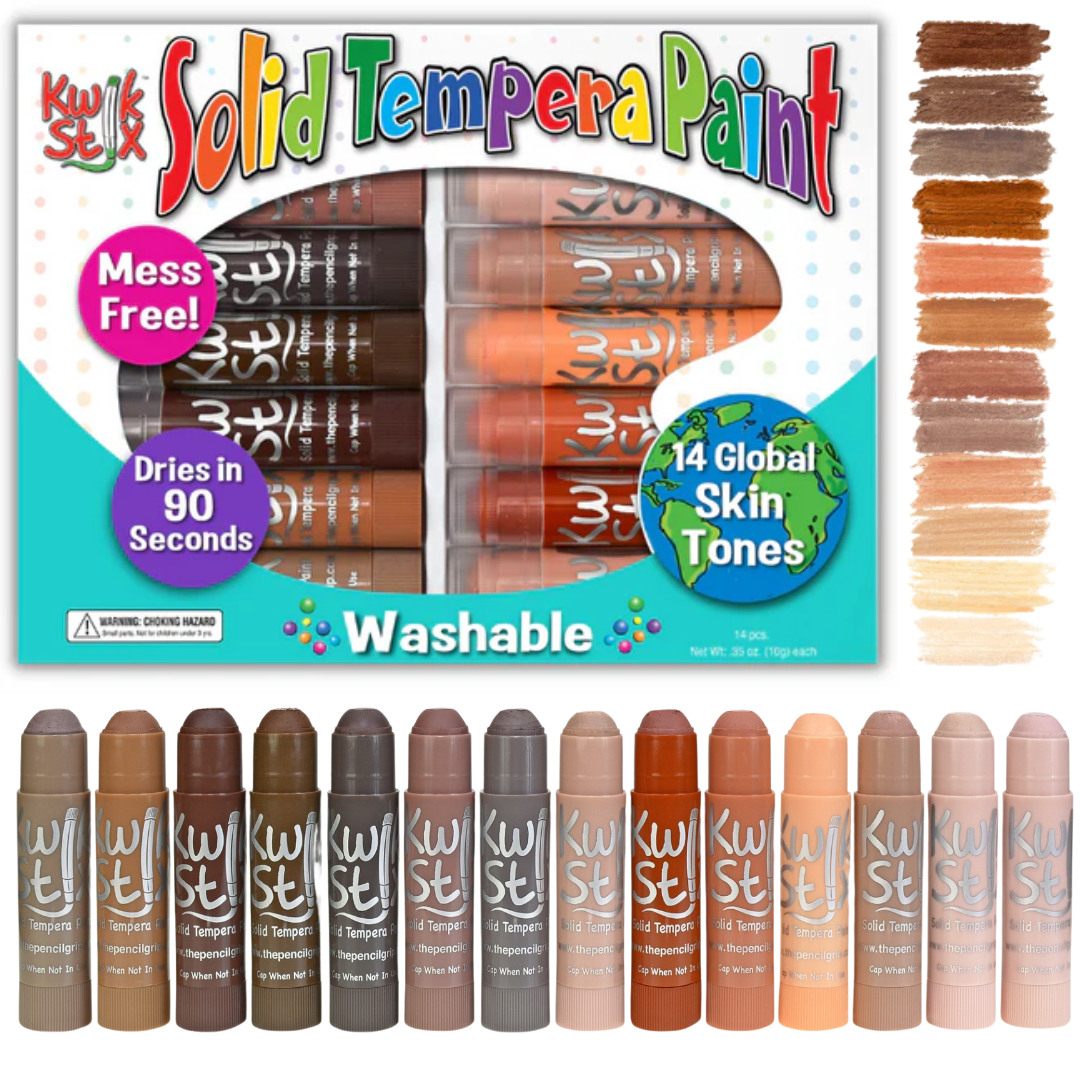 Kwik Stix Paint Sticks Global Skin Tones, 14 Pack