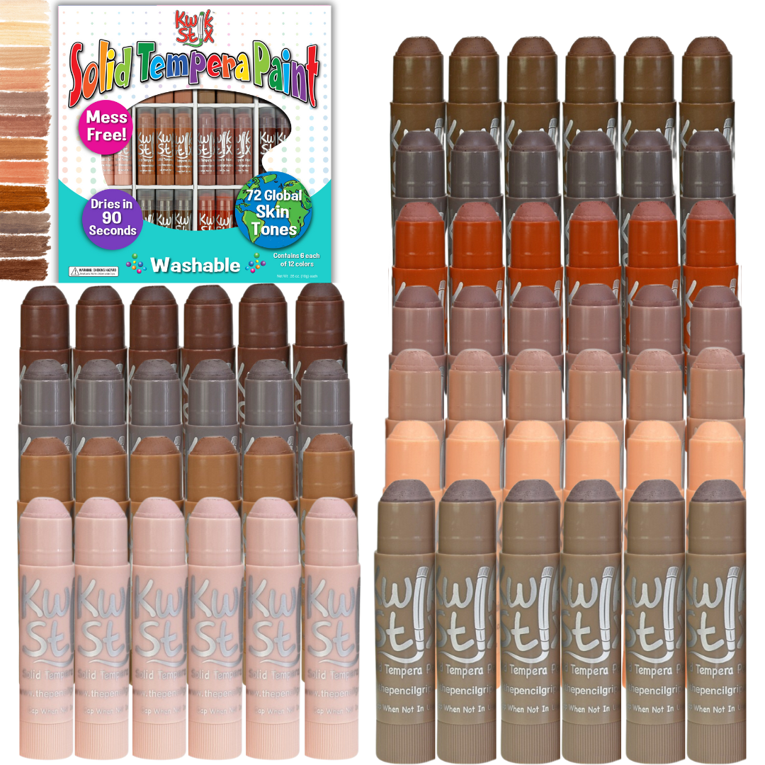 Kwik Stix Paint Sticks, Class Pack Set Of 72 Global Skin Tones