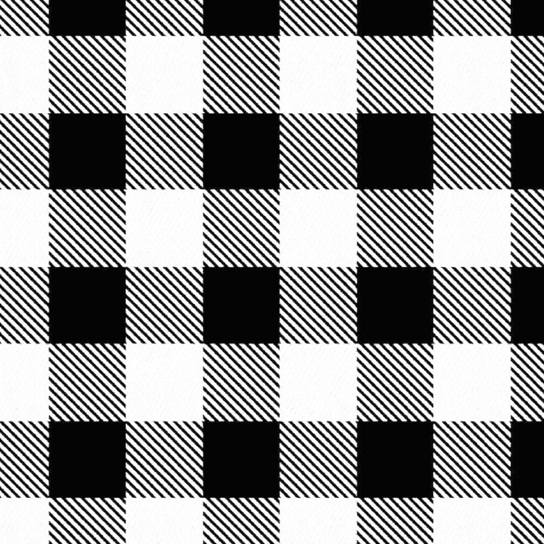 White Buffalo Plaid Apron - Fits Sizes Youth Small Through Adult 2xl