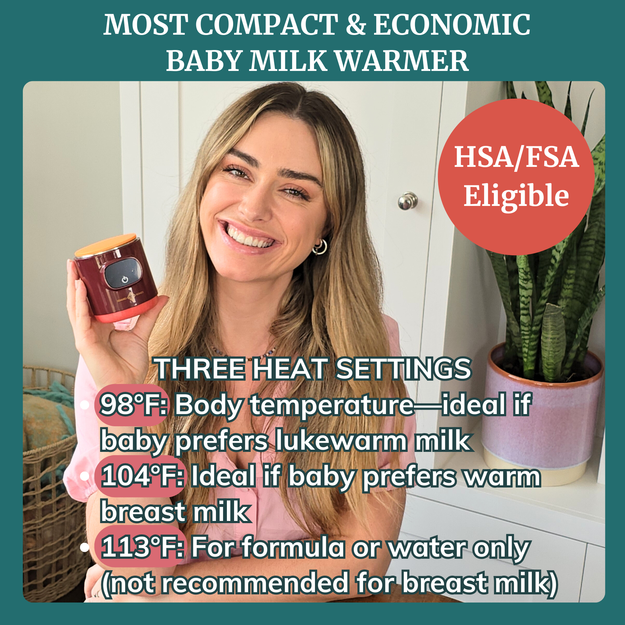 Portable Milk Warmer For Bottles - Simone