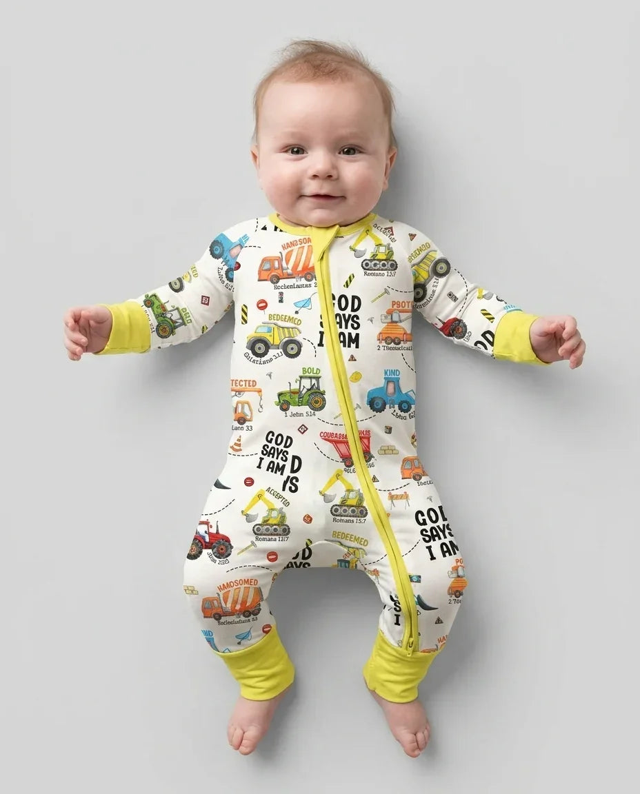God Says I Am Boy Bamboo Convertible Zippy