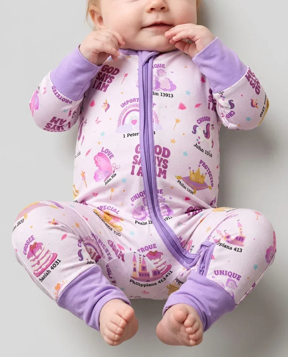 God Says I Am Girl Bamboo Convertible Zippy