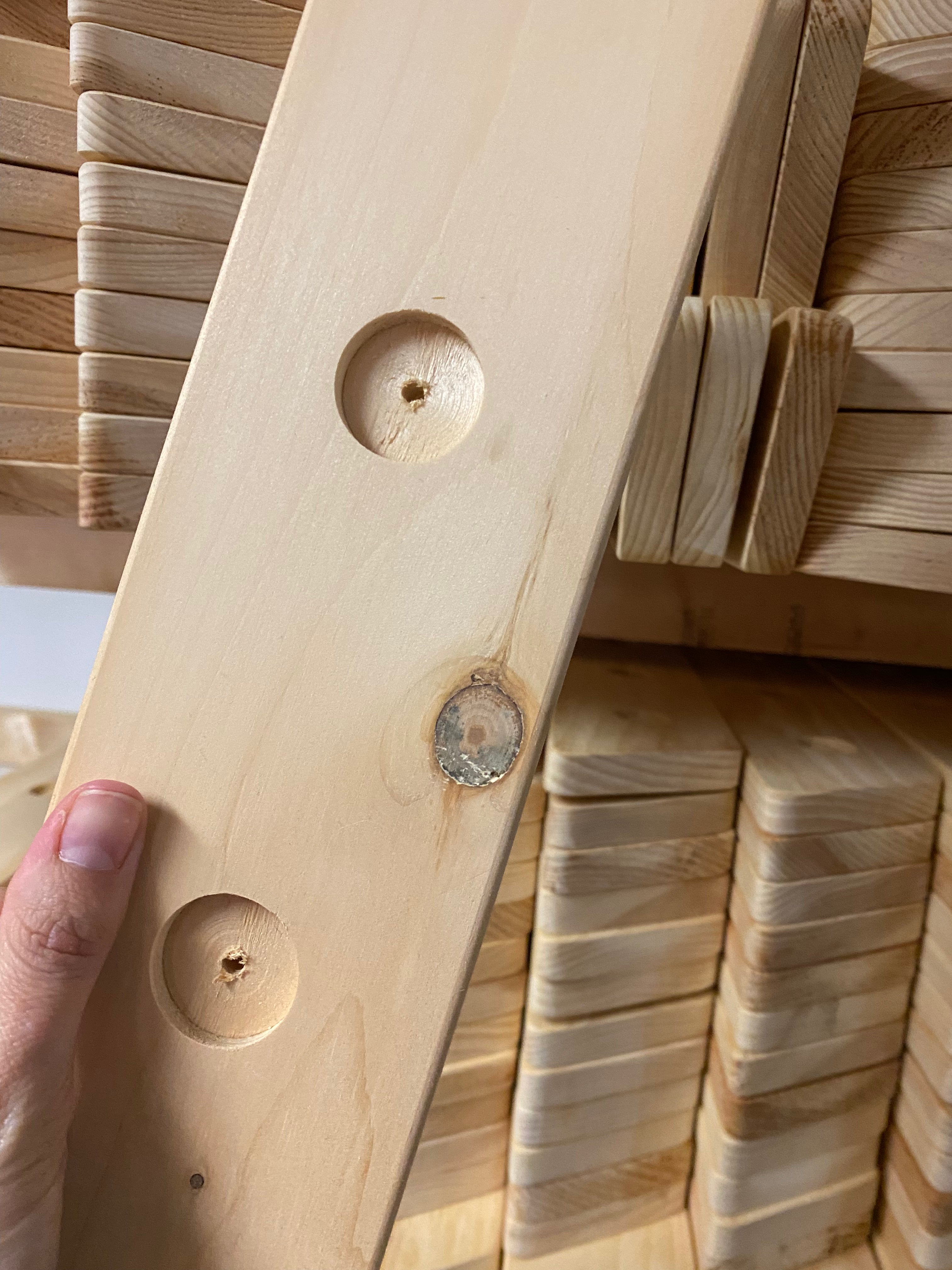 Flawed/discounted Large Wooden Climbing Triangle