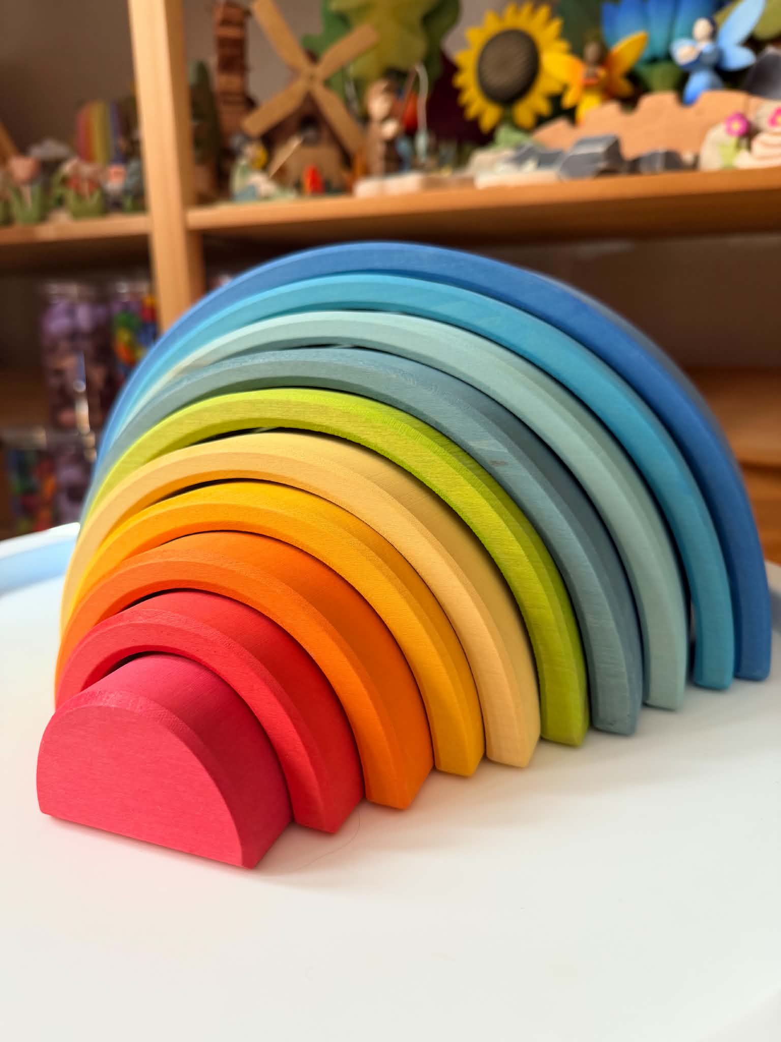 10 Pcs Stained Gwawr Rainbow In Sunrise Color Limited Edition