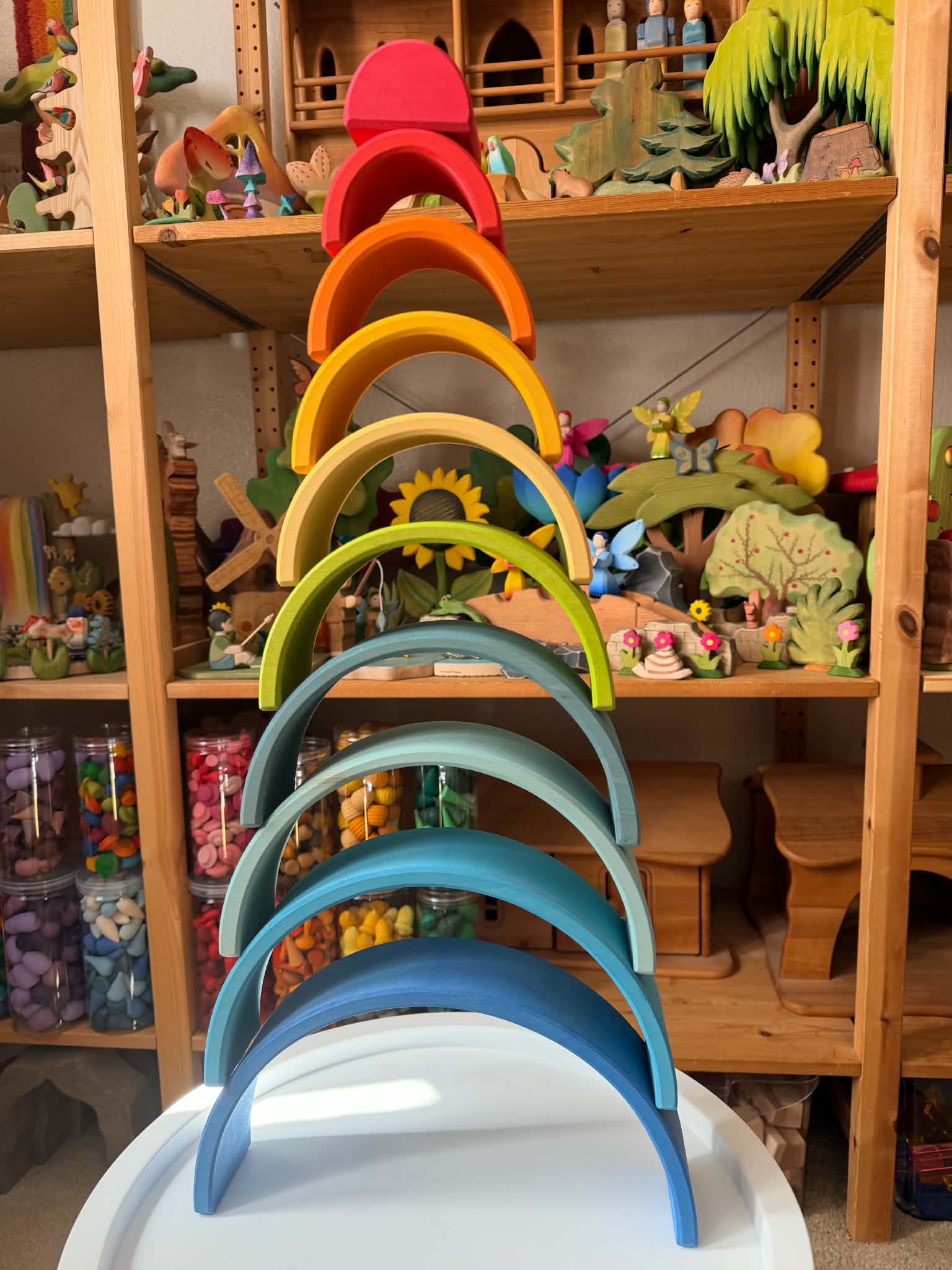 10 Pcs Stained Gwawr Rainbow In Sunrise Color Limited Edition