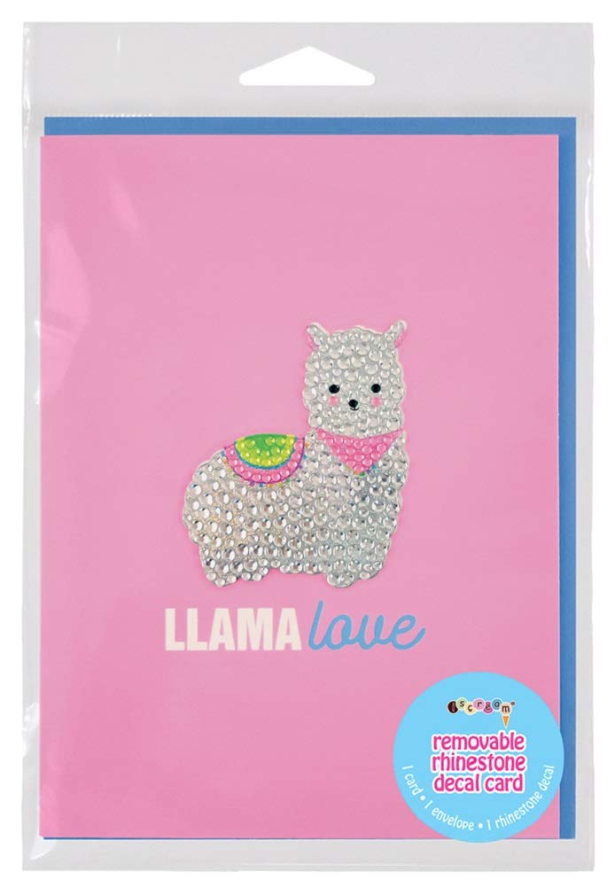 Iscream - Removable Rhinestone Decal Card