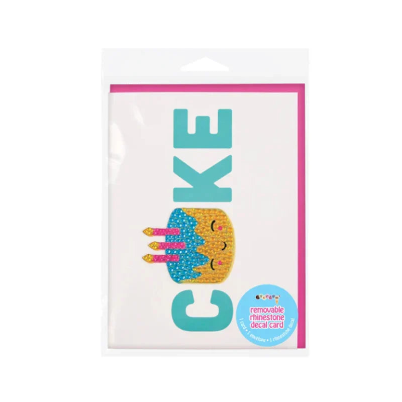 Iscream - Removable Rhinestone Decal Card