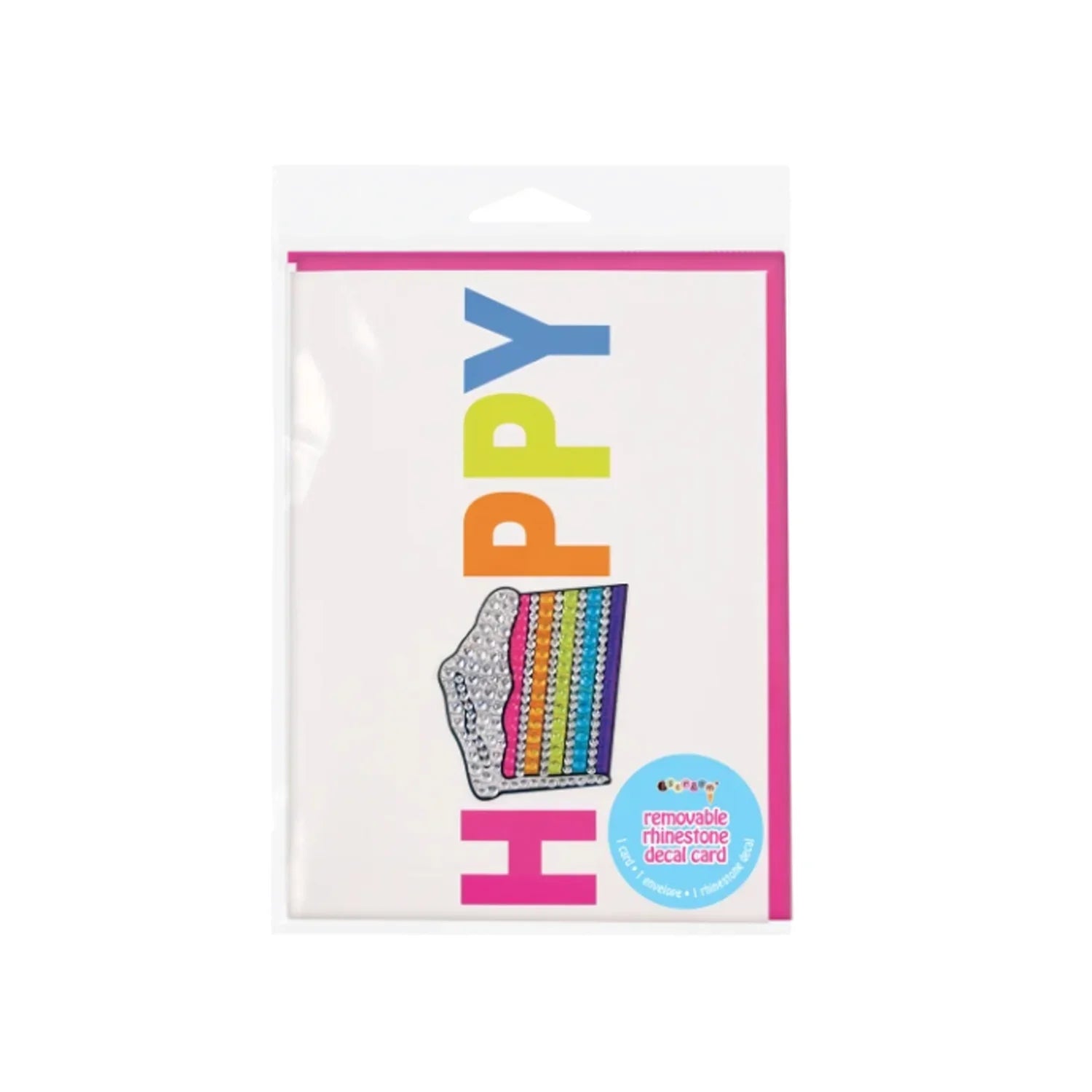 Iscream - Removable Rhinestone Decal Card