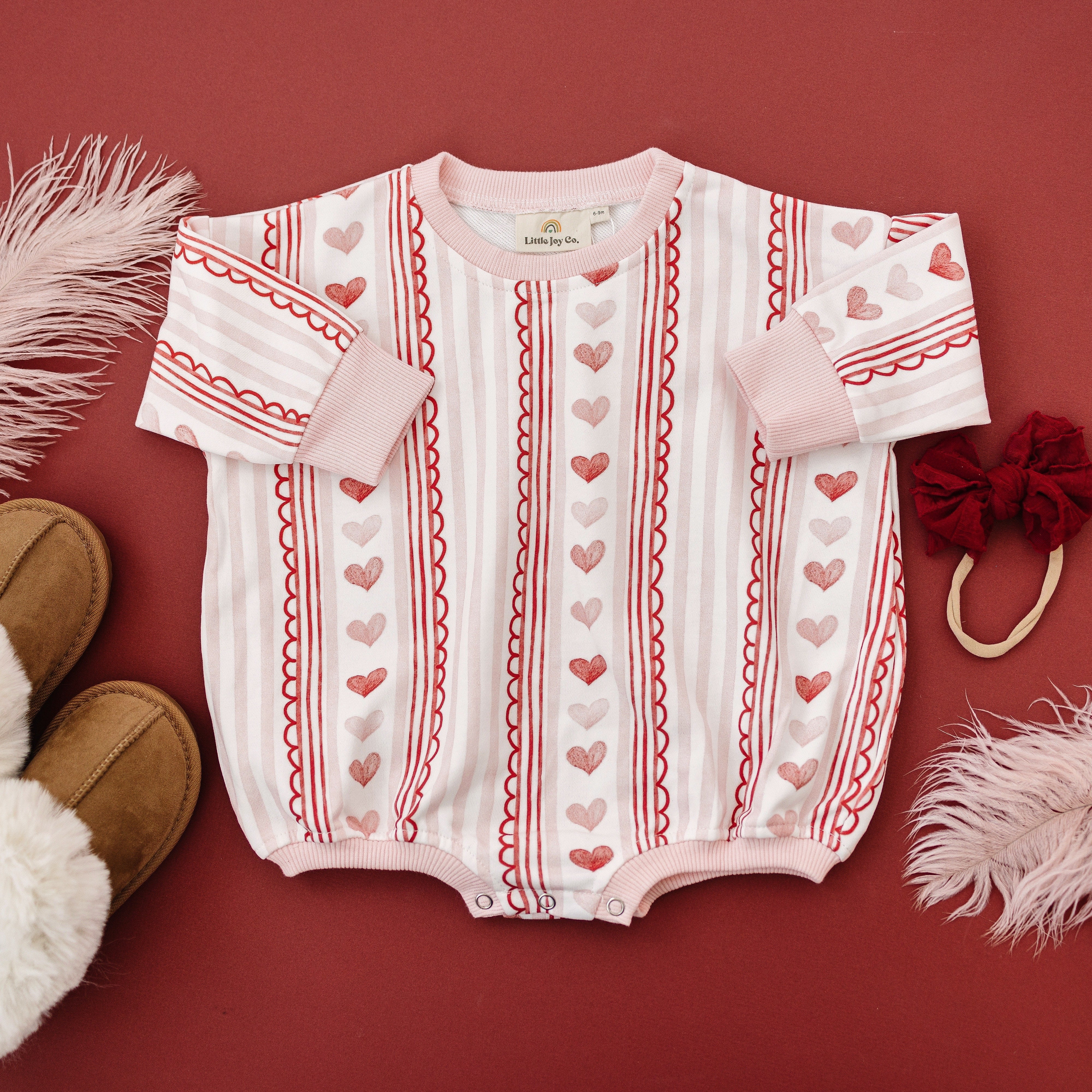Laced With Love Sweatshirt Romper