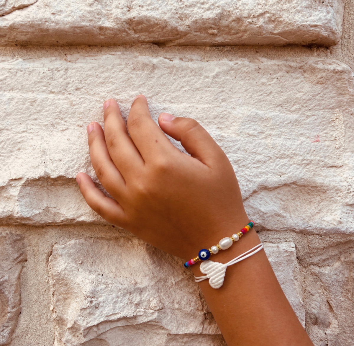 Kids Snowy Heart Bracelet