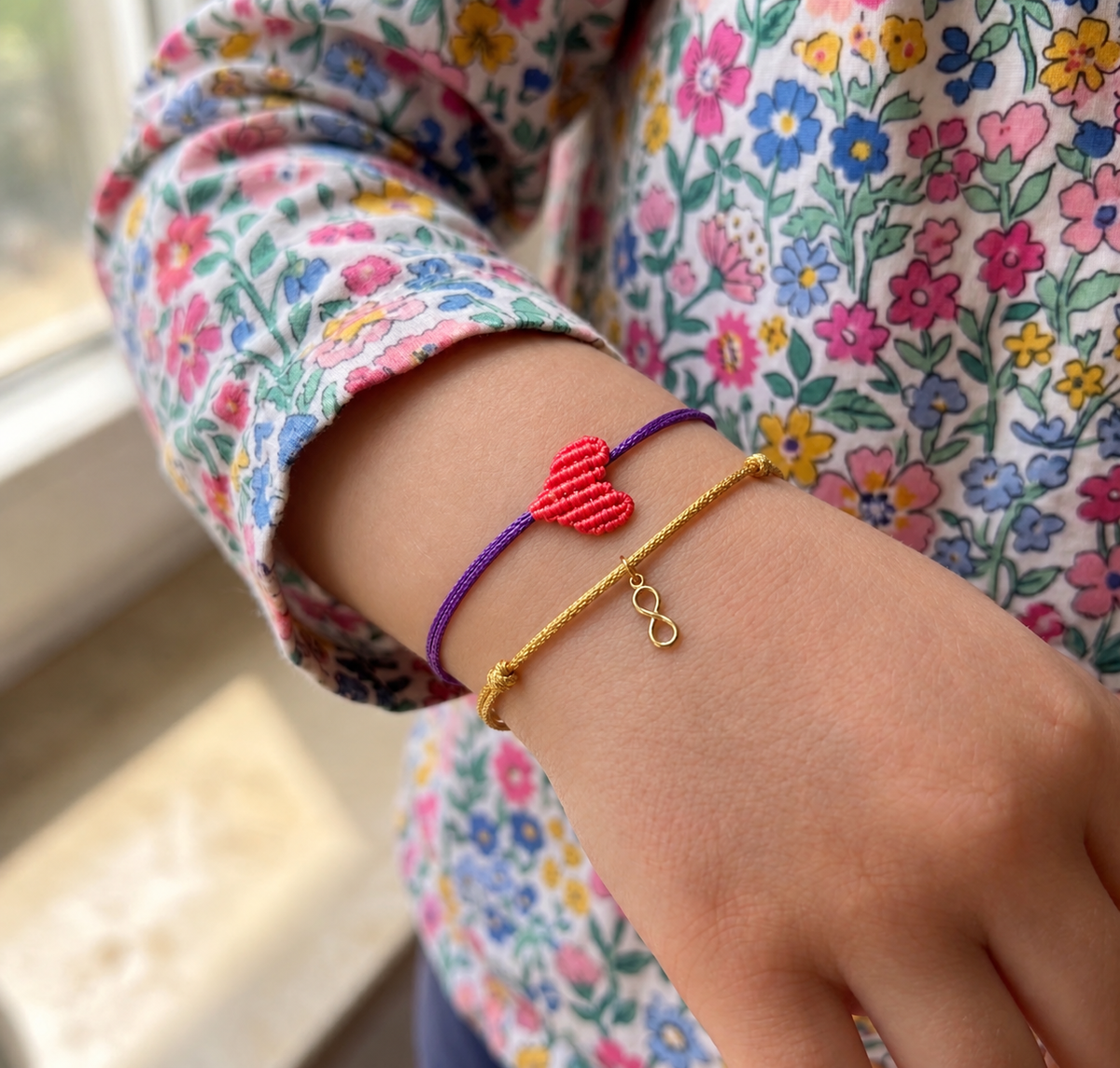 Kids Gold Infinity Charm Bracelet