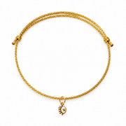 Gold Eye Charm Bracelet