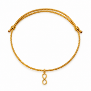 Gold Infinity Charm Bracelet