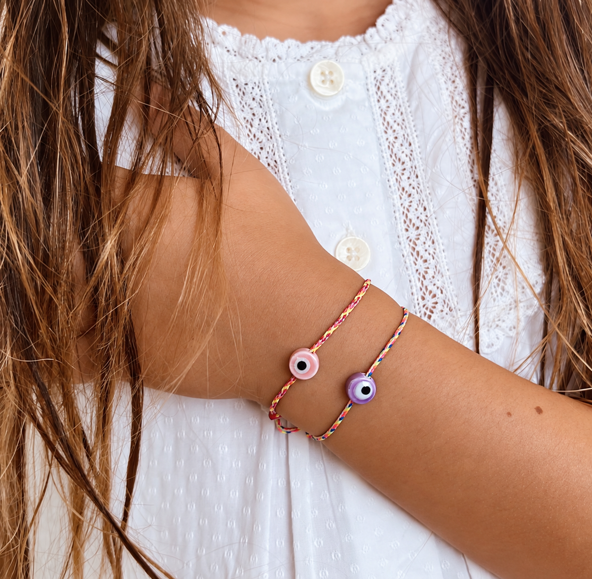 Kids Sorbet Evil Eye Bracelet