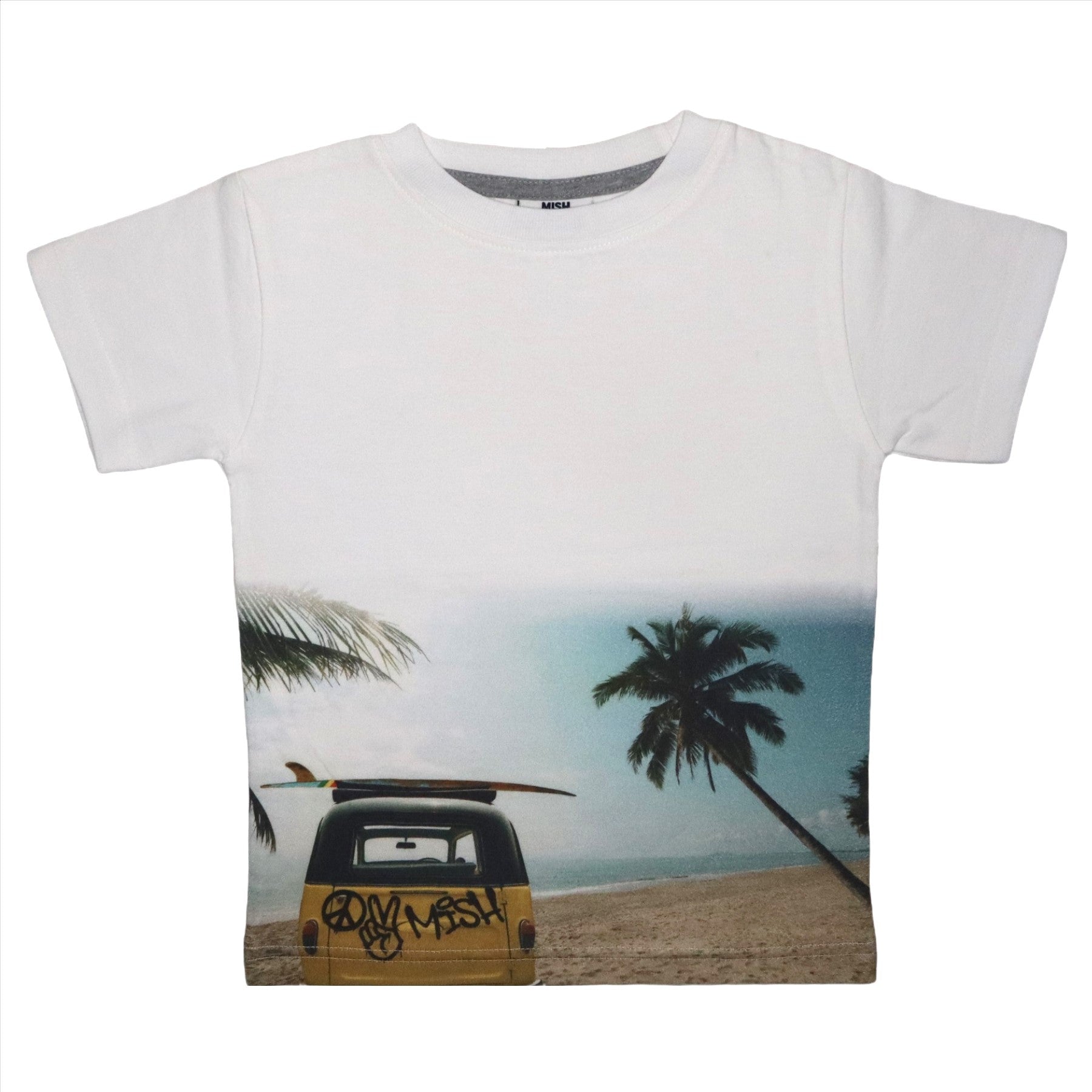 Kids Short Sleeve Tee - Beach Photo Real