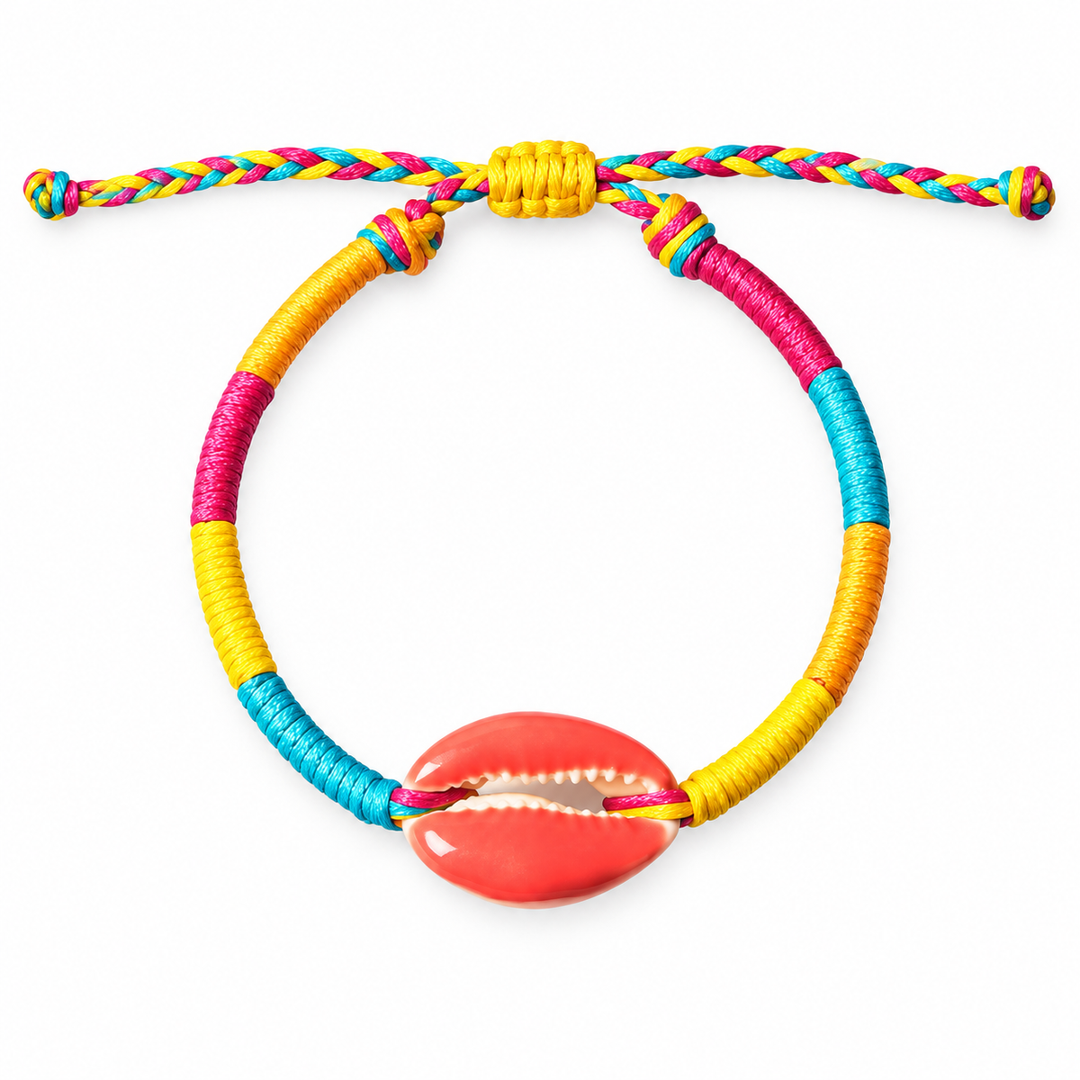Salmon Candy Shell Bracelet