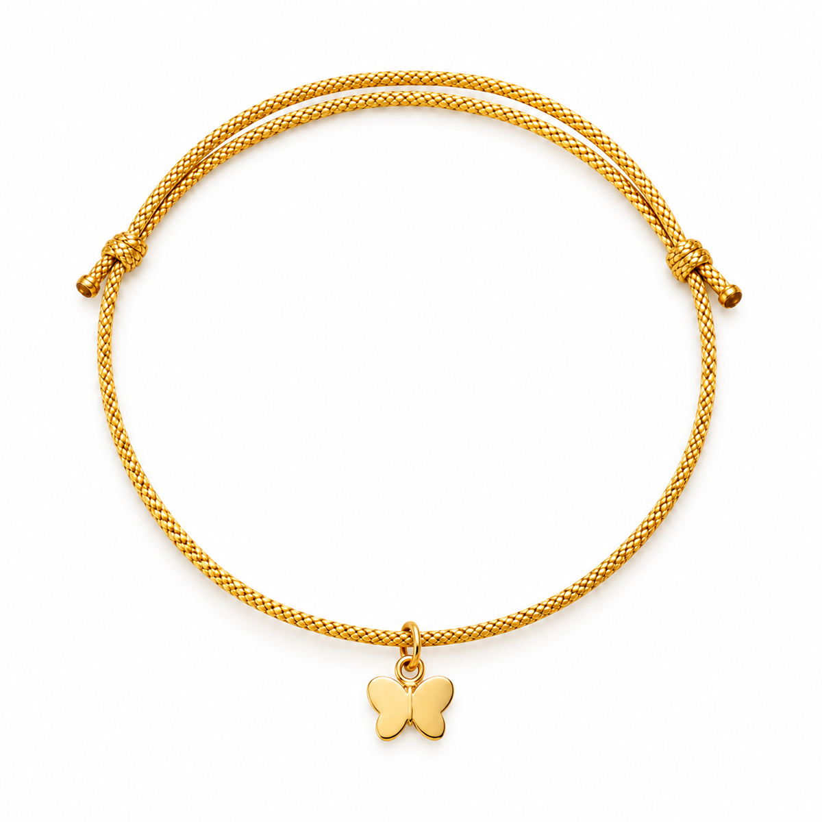 Gold Butterfly Charm Bracelet