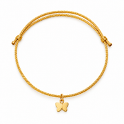 Gold Butterfly Charm Bracelet