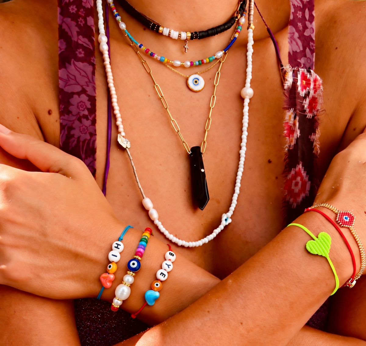 Brooke Pearl Beaded Choker