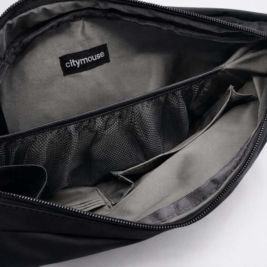 Classic Crossbody Diaper Bag - Jet