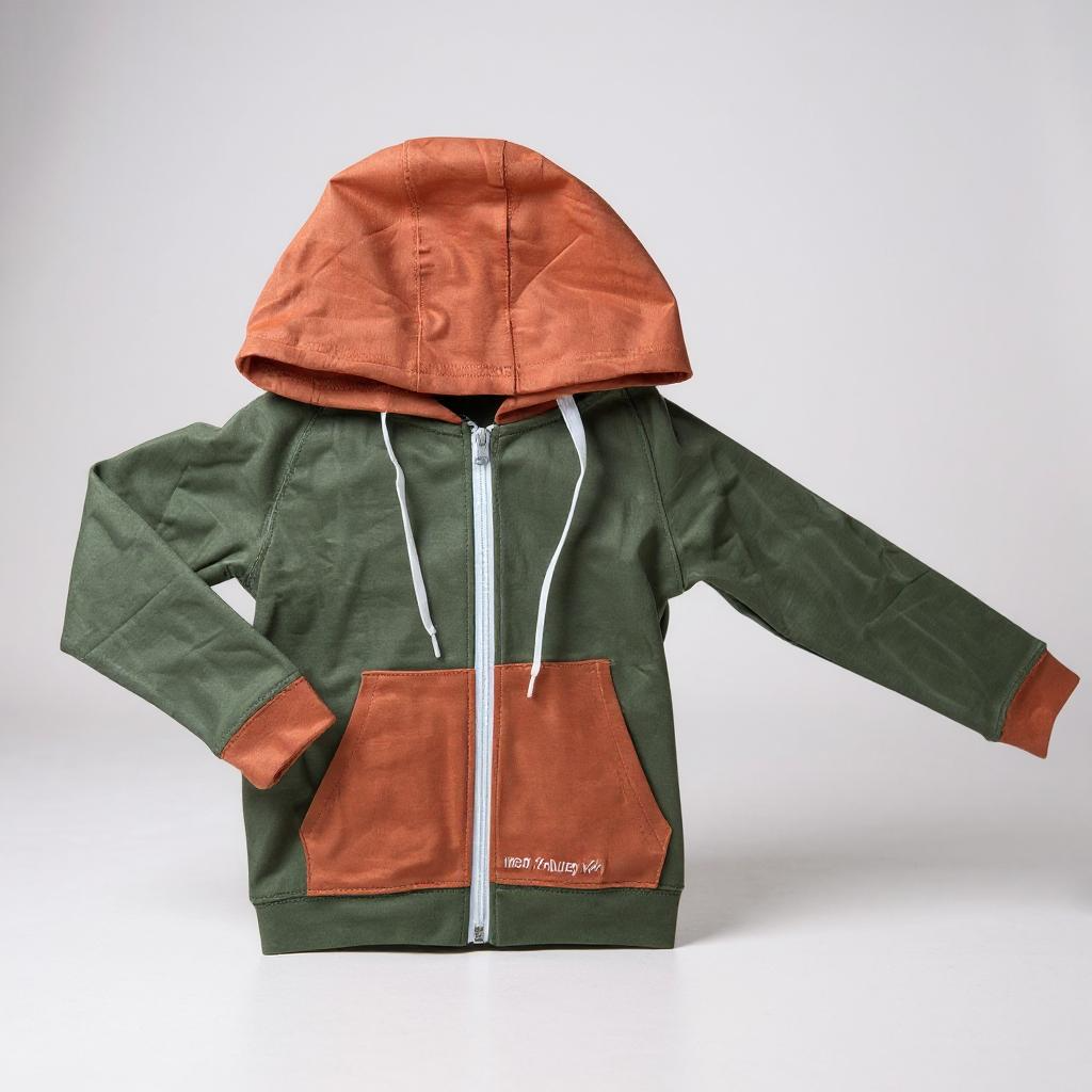Kids Bamboo Hooded Zip Jacket - Soft Lightweight Hoodie For Children
