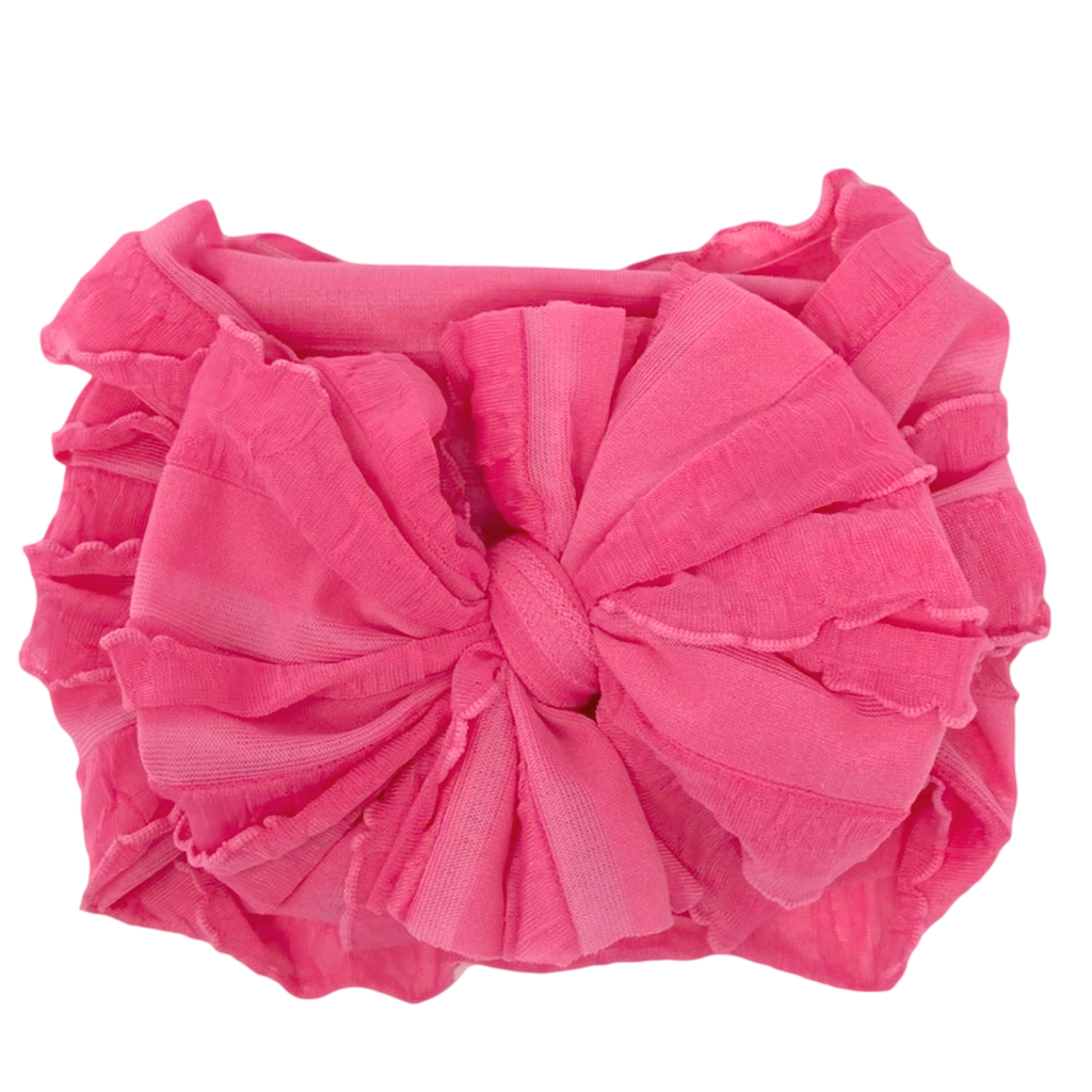 Candy Pink | Signature Ruffled Baby Headband