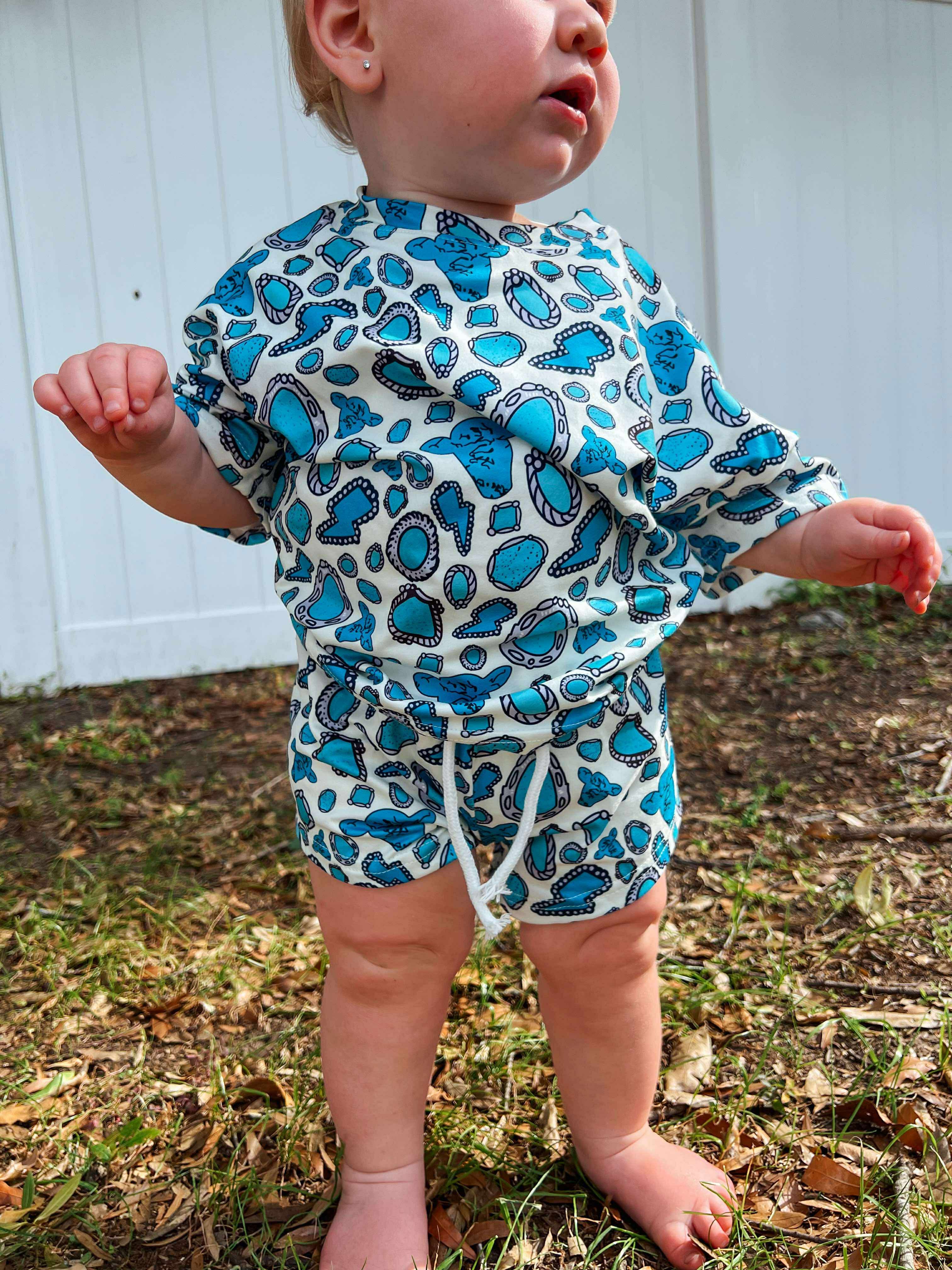 Western Turquoise Lounge Set