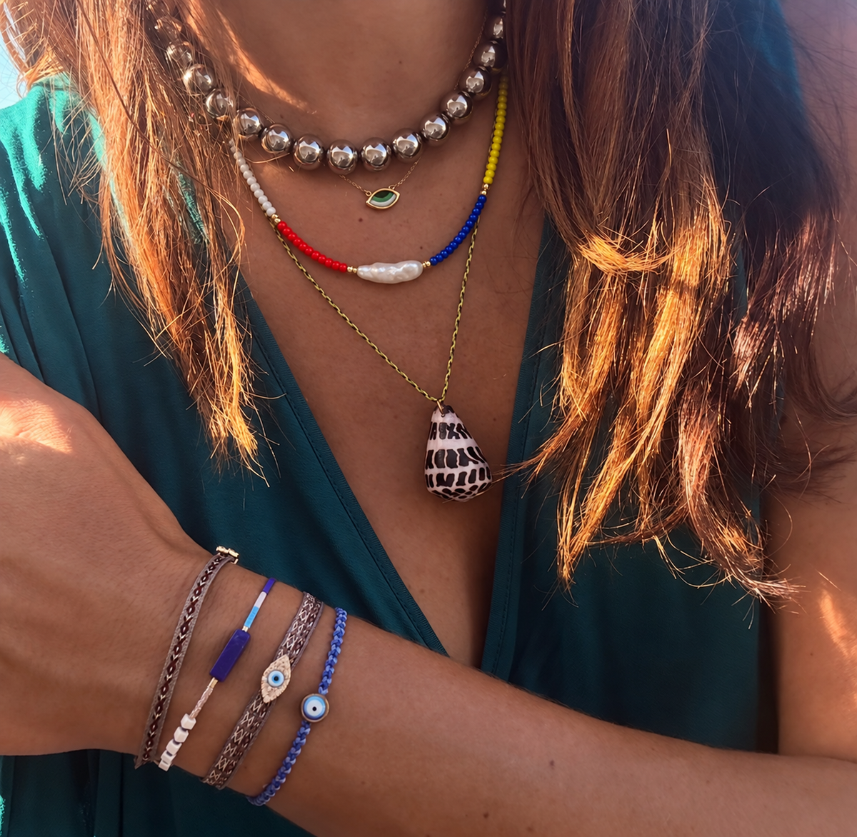 Raven Pearl Beaded Choker