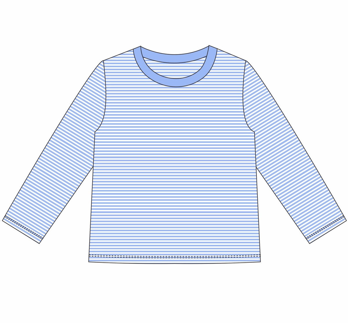 Knit Stripe Long Sleeve Shirt - Bold Colors