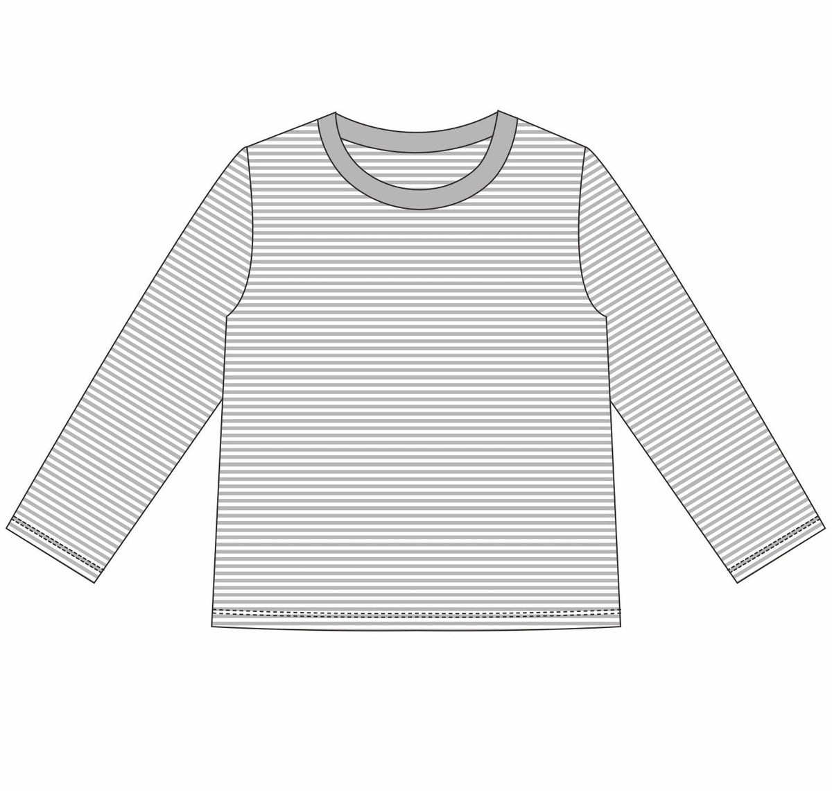 Knit Stripe Long Sleeve Shirt - Bold Colors