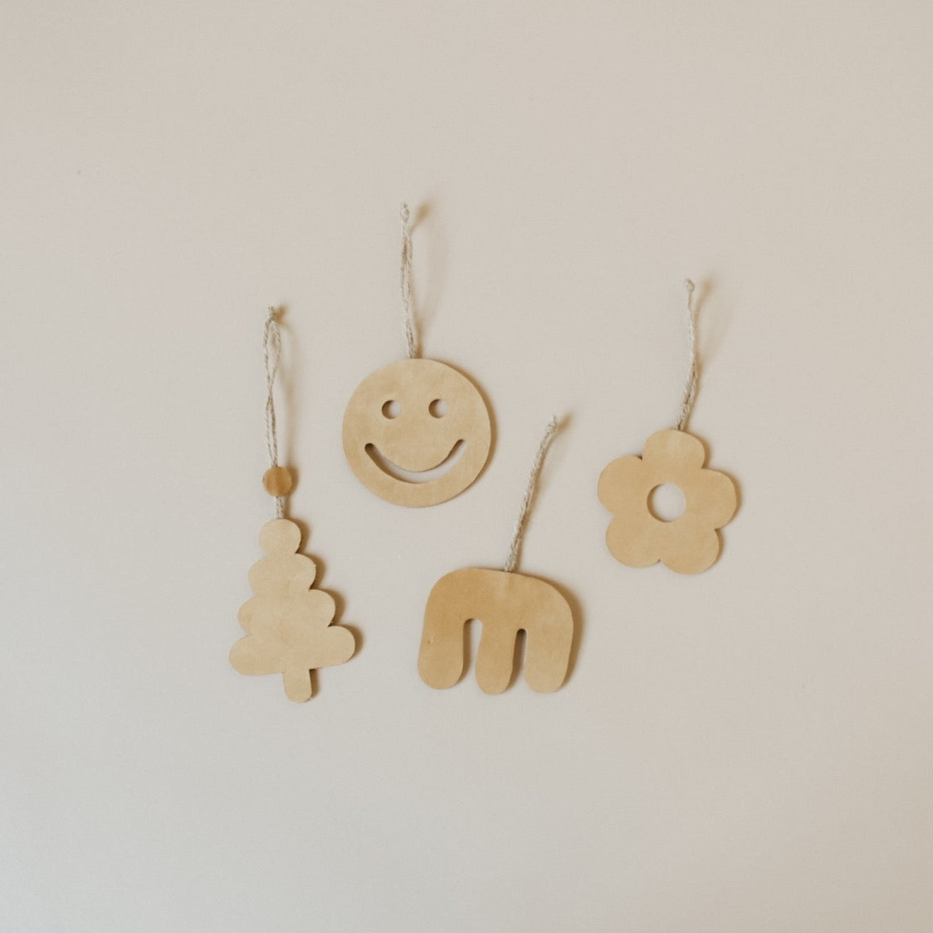 Daisy Leather Ornament | Handmade Christmas Decoration