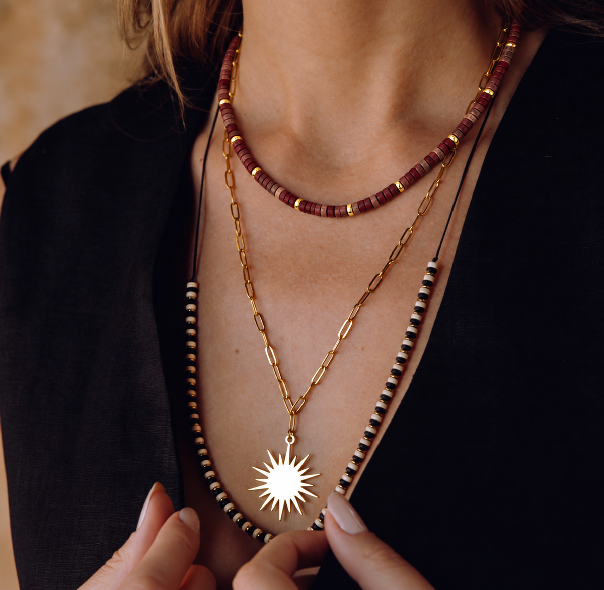 Sunrise Emperor Stone Choker