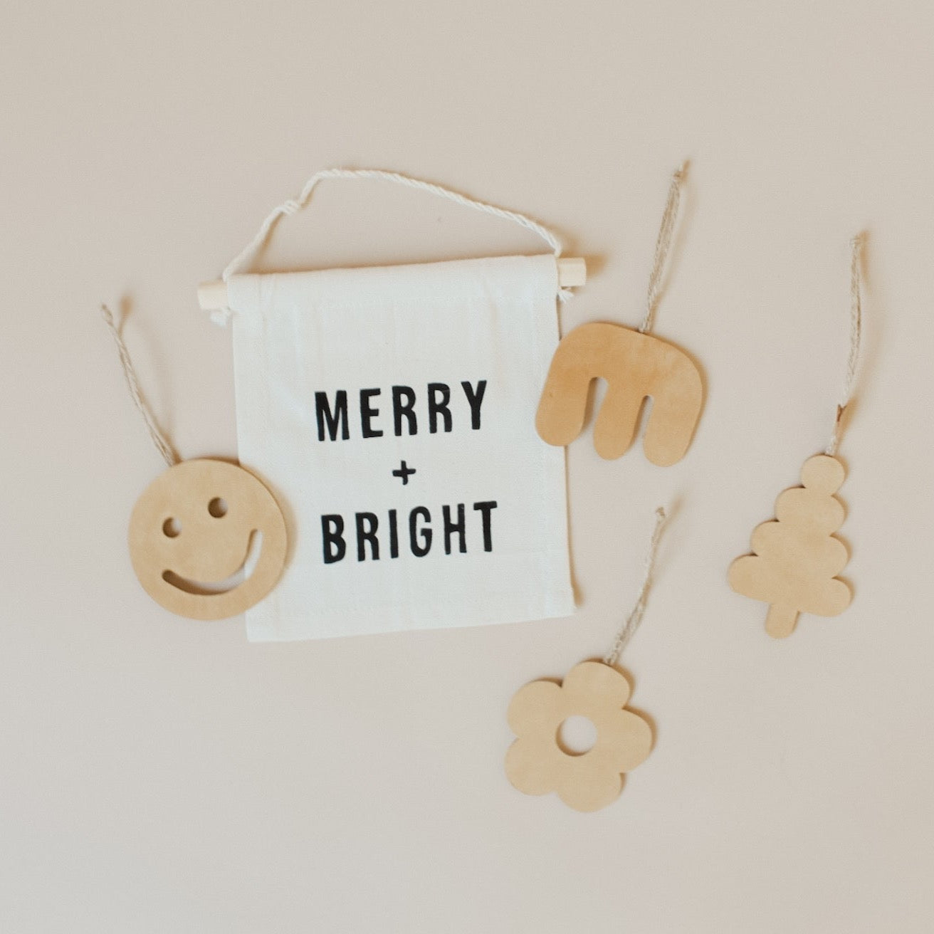 Daisy Leather Ornament | Handmade Christmas Decoration