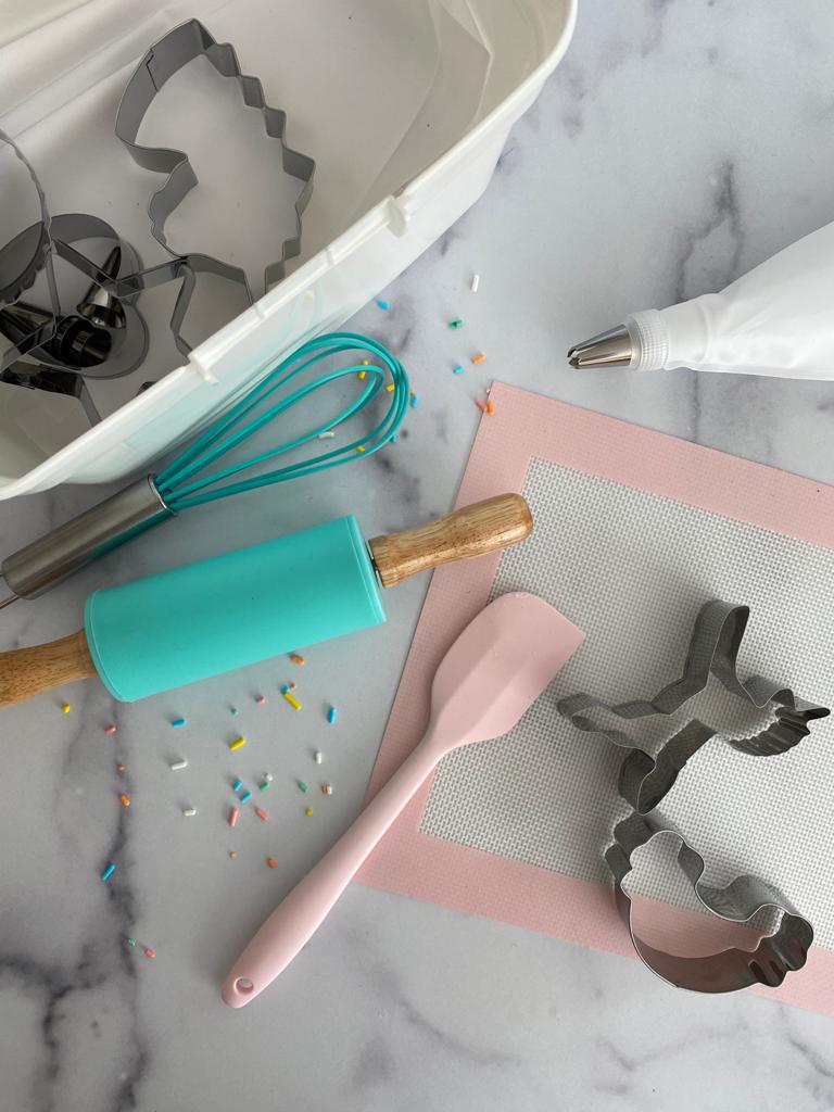 Tovla Jr. Unicorn Baking Set | Magical Kids Baking Kit With Tools, Apron & Recipe Cards