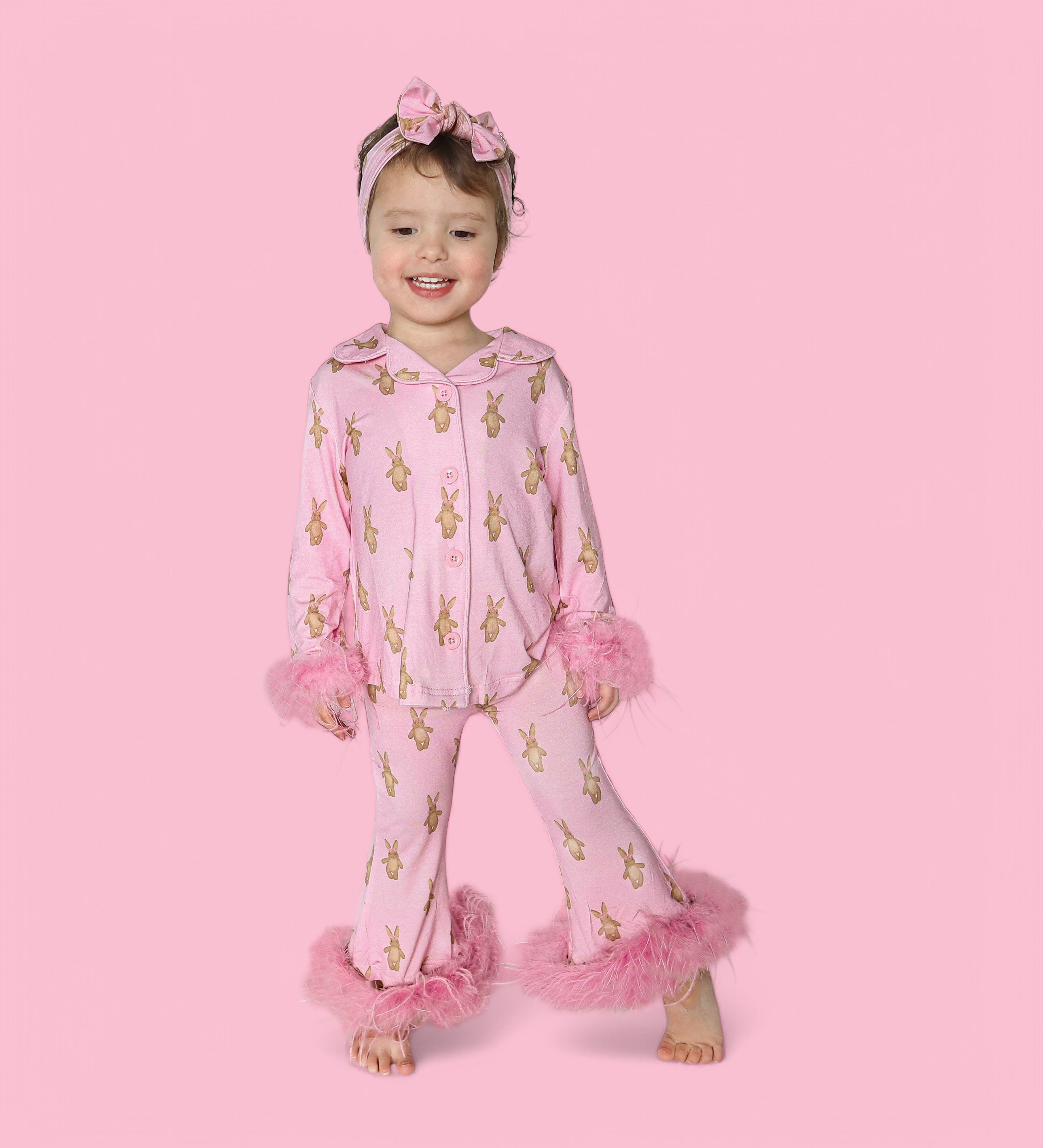 Blushin' Bunnies Girl's Flare Feathered Dream Set