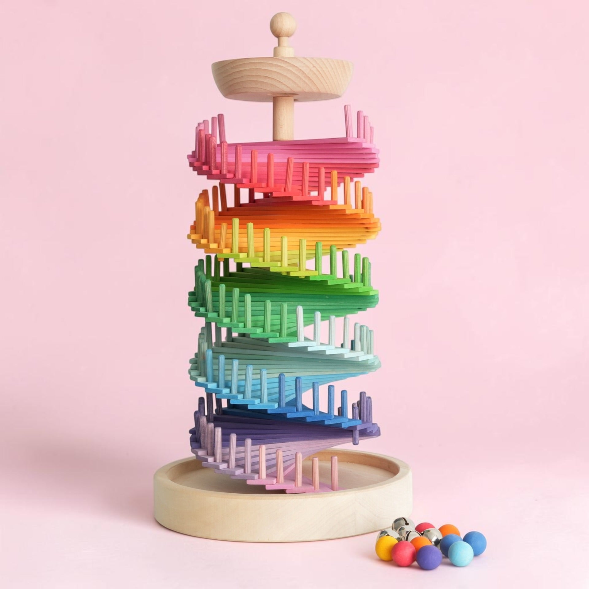 rainbow Musical Ball Run Assembly Set