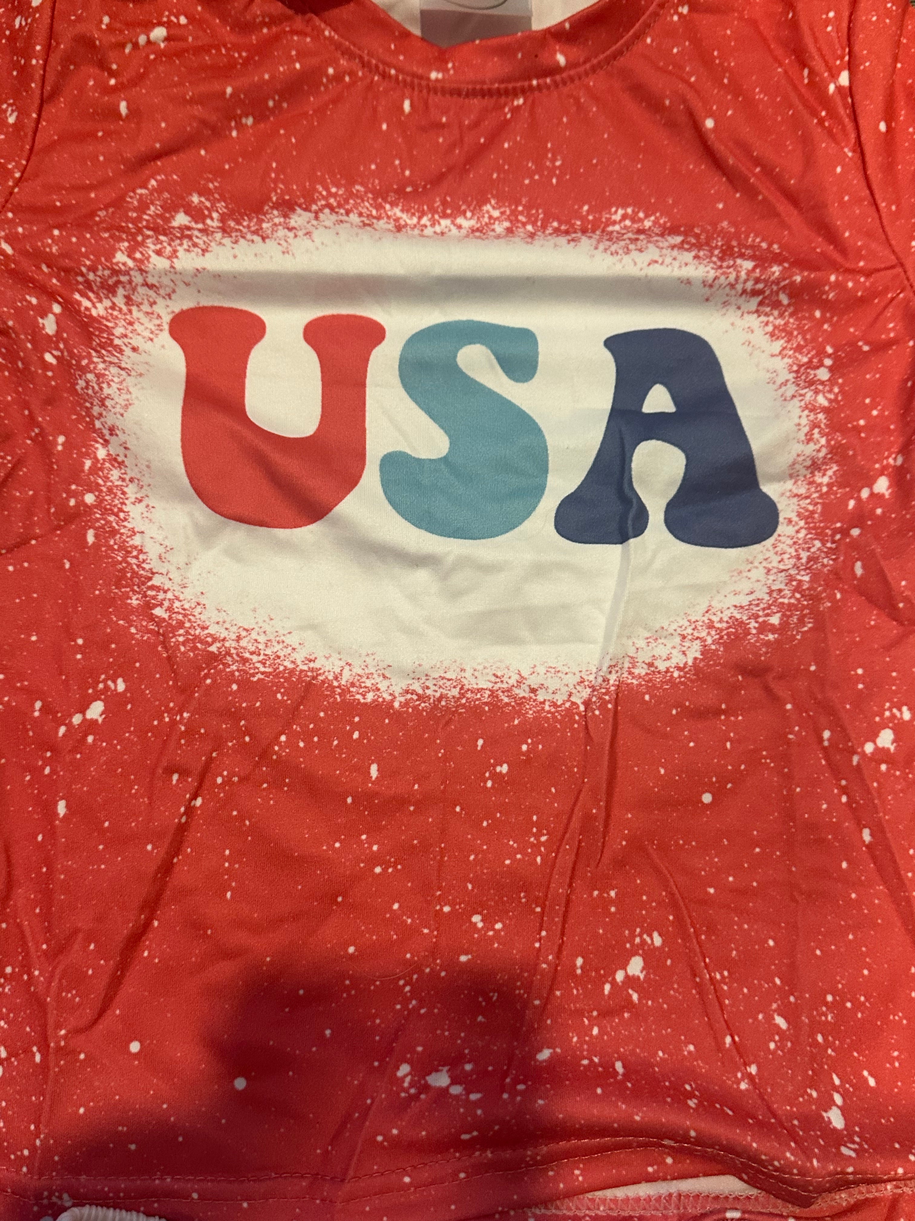 Boys Usa Distressed Set