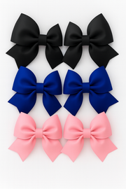 Set Of 3 Interchangeable Bows For Trinity Pair - Navy, Pink, Black
