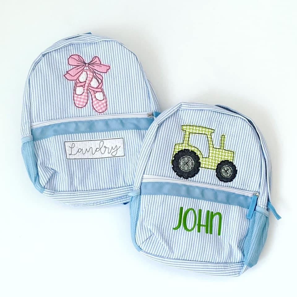 Seersucker Full-size Backpack