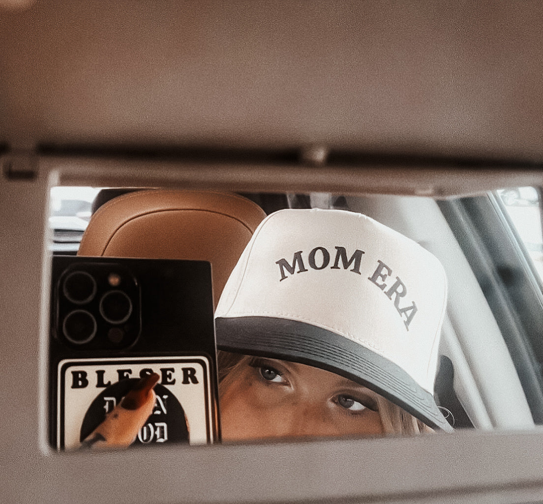 Mom Era Cap // Black & Cream
