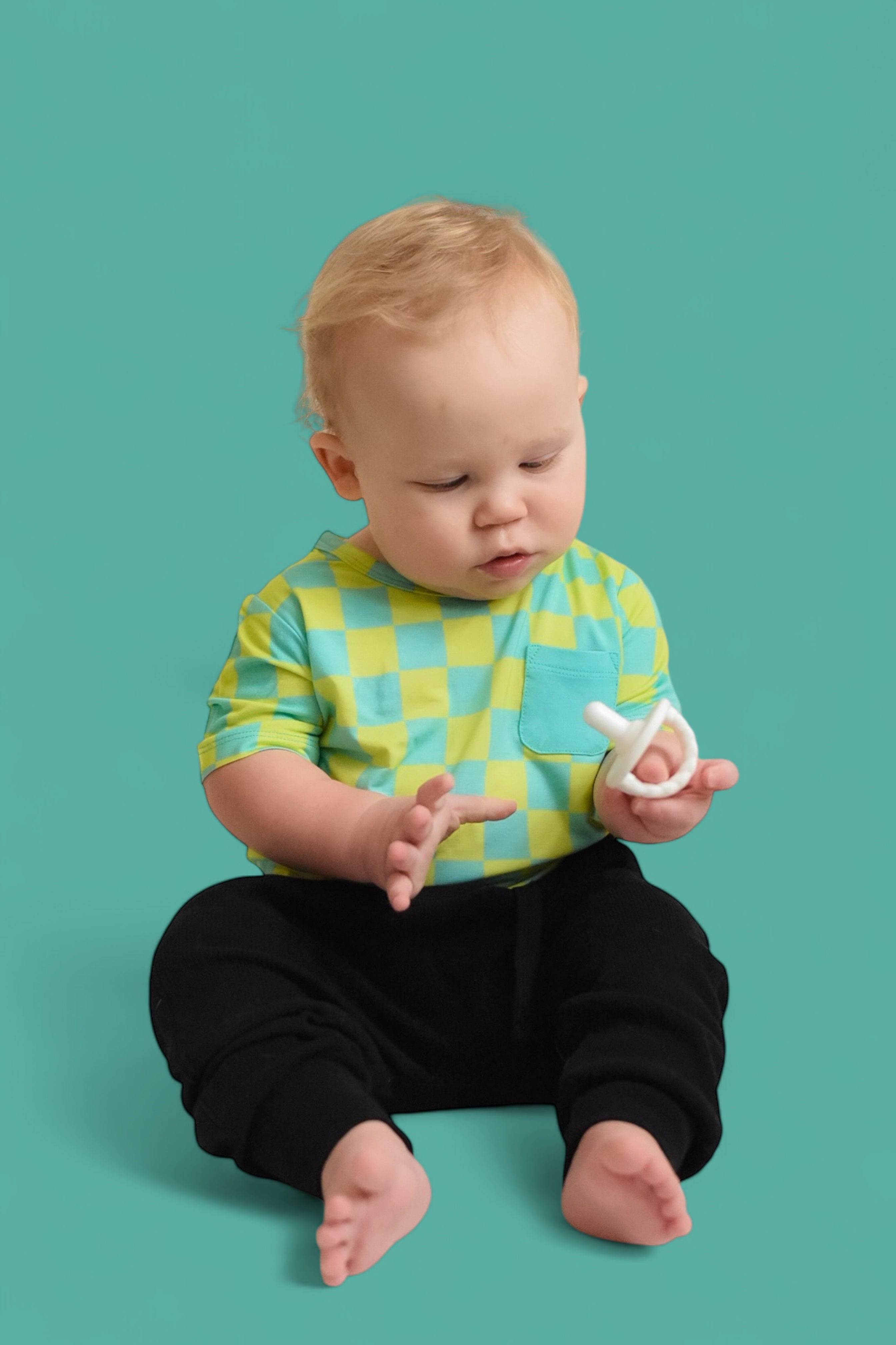 Be Bold Checkers Dream Pocket Tee