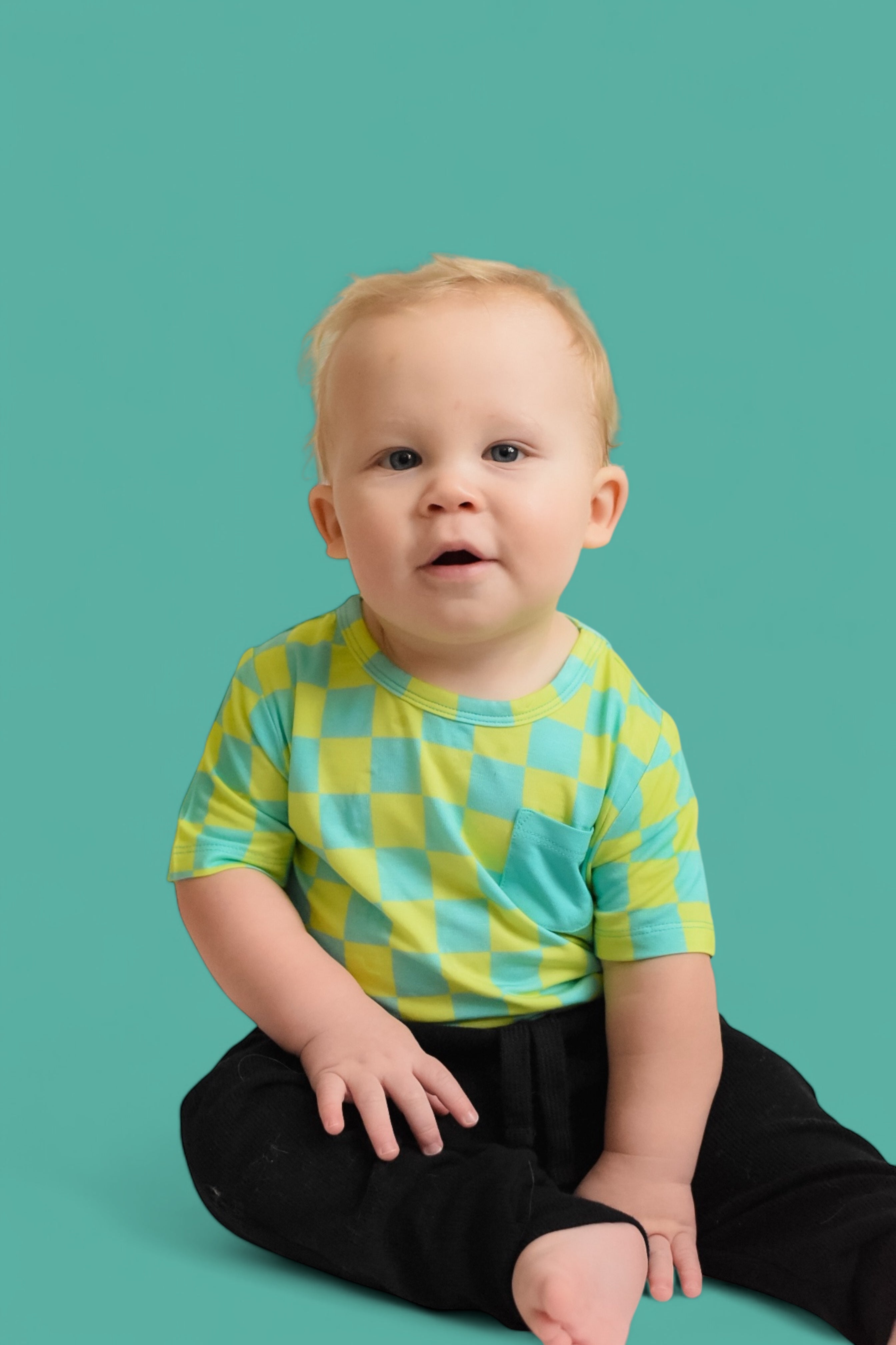 Be Bold Checkers Dream Pocket Tee