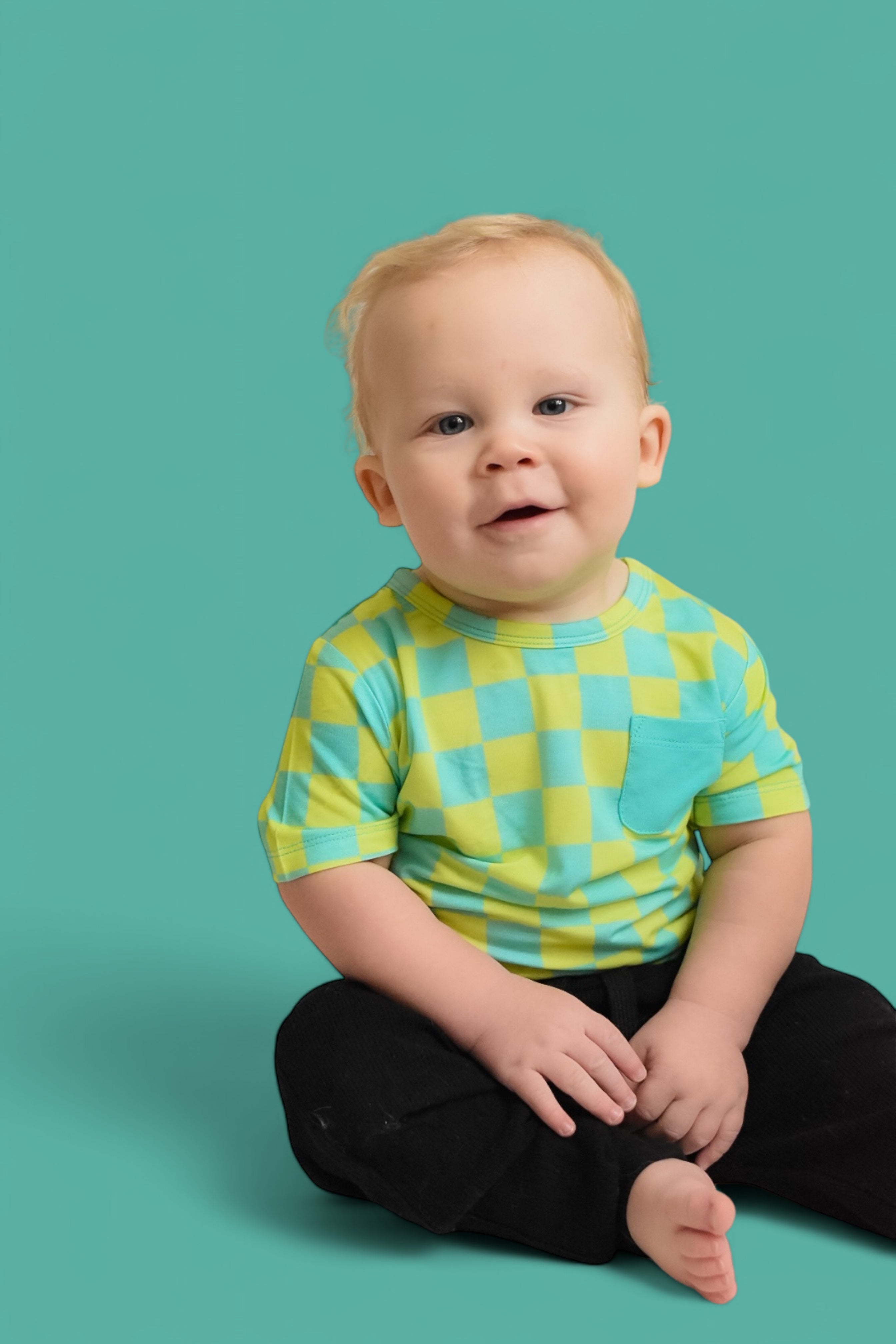 Be Bold Checkers Dream Pocket Tee