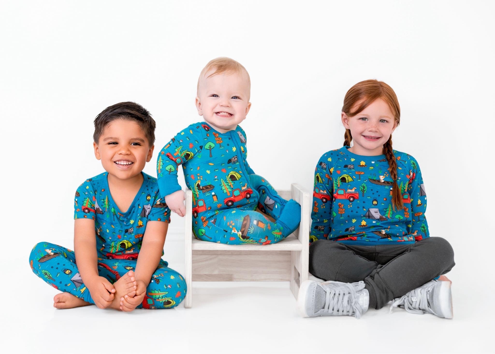 Camp Popoki Bamboo One Piece Zippy Pajamas
