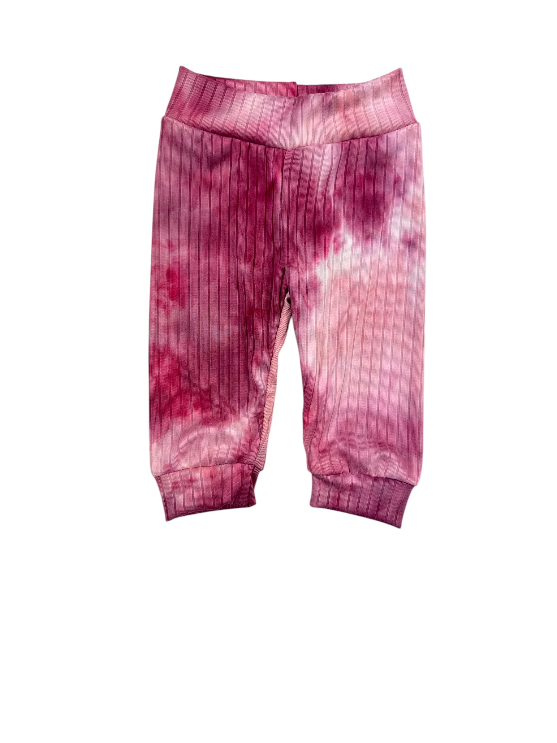 Shades Of Pinks *ribbed* Tie Dye Joggers