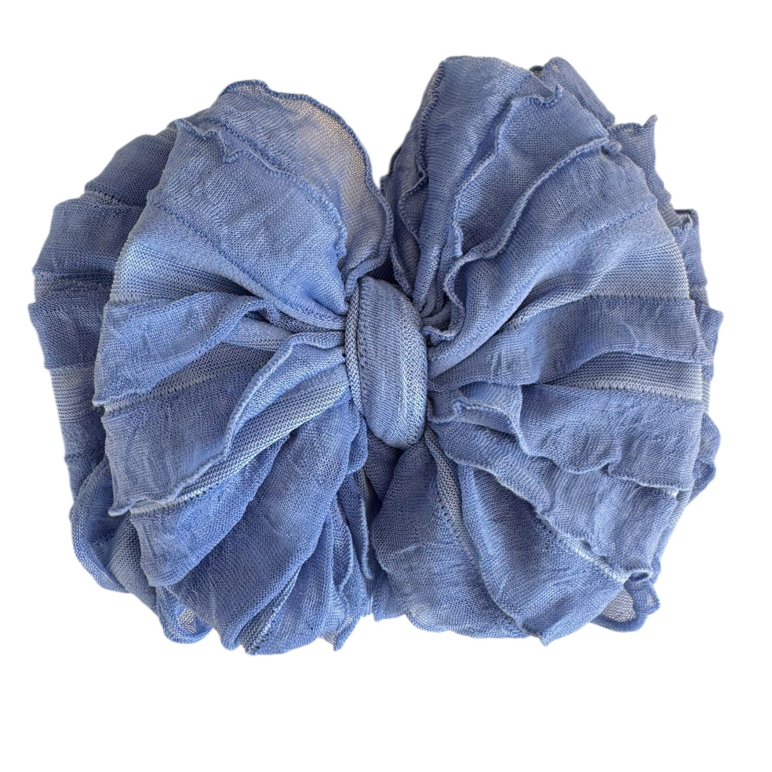 Denim | Signature Ruffled Baby Headband