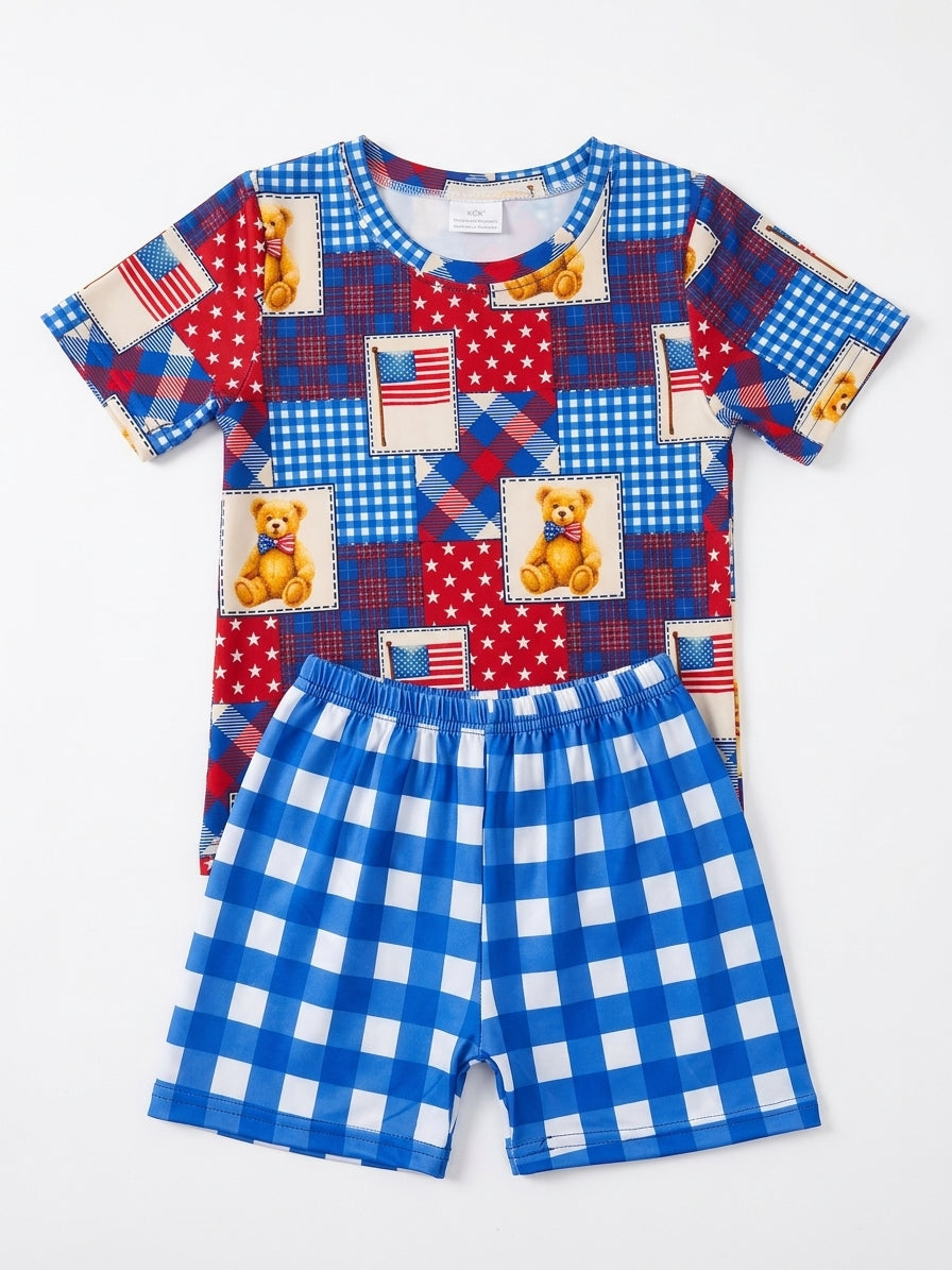 Usa Teddy Boy Set
