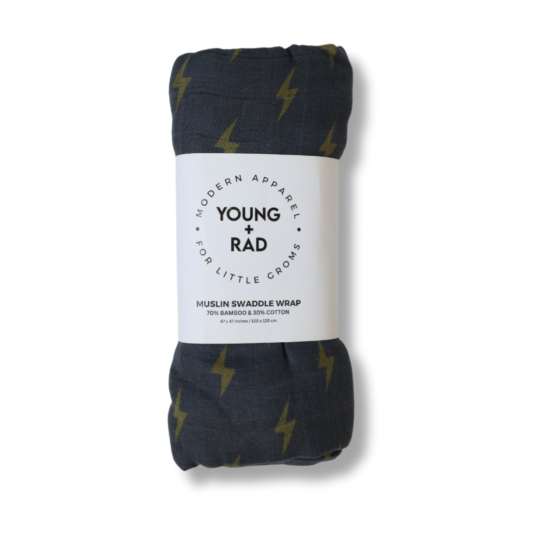 Dark Bolt Muslin Wrap