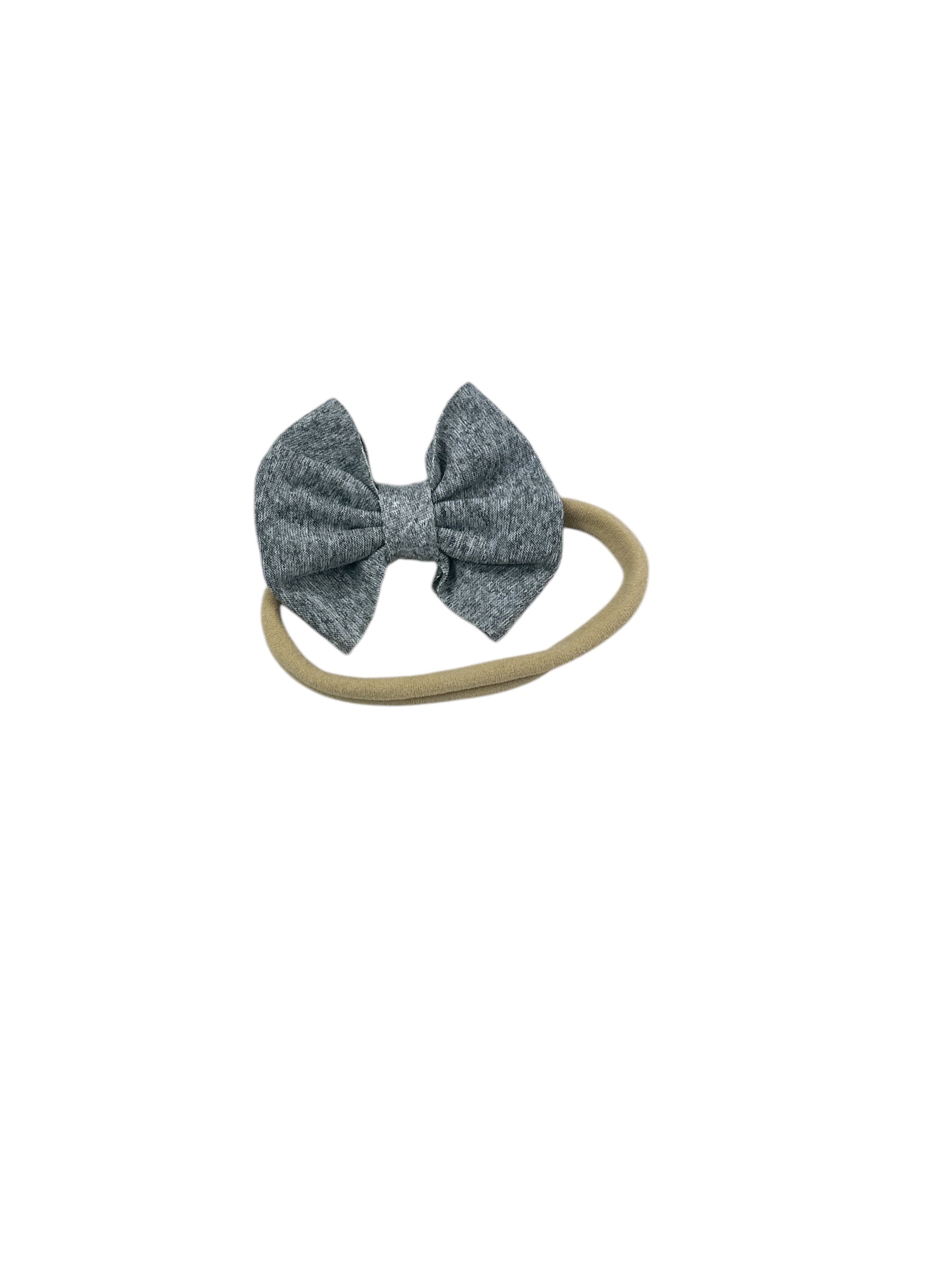 Athletic Grey Nylon Bow